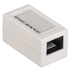 ITK Прохідний адаптер кат.5e UTP, тип RJ45-RJ45, білий