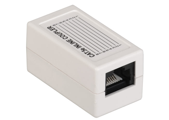ITK Прохідний адаптер кат.5e UTP, тип RJ45-RJ45, білий