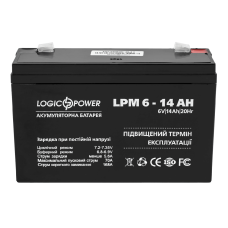 Акумулятор AGM LogicPower LPM 6-14 AH