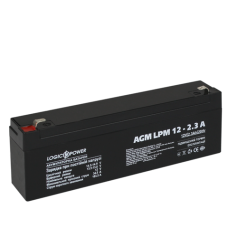 Акумулятор кислотний AGM LogicPower LPM 12 - 2,3 AH