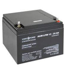 Акумулятор кислотний AGM LogicPower LPM 12 - 26 AH
