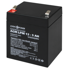 Аккумулятор кислотный AGM LogicPower LPM 12 – 5,0 AH