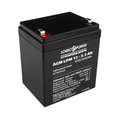 Аккумулятор кислотный AGM LogicPower LPM 12 – 3,3 AH