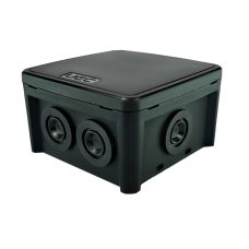 Коробка монтажна для відкритого встановлення 75х75х48 мм (зовн. 90х90х51 мм) IP65 чорна UEC