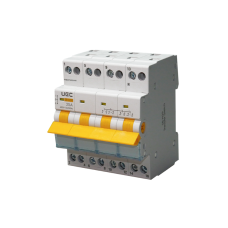 Вимикач-роз'єднувач трипозиційний SB-H09-63 4P 25А UEC