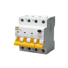 Автомат диференційного захисту SB-R9NE 4P C 10A  30mA Tип A  6kA UEC