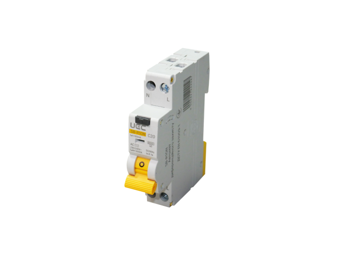 Автомат дифференциальной защиты SB-R10N 2P C 20A 30mA Тип AC 6kA UEC Автомат дифференциальной защиты SB-R10N 2P C 20A 30mA Тип AC 6kA UEC