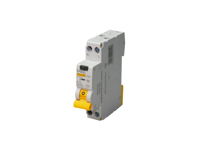 Автомат дифференциальной защиты SB-R10N 2P C 32A 30mA Тип AC 6kA UEC Автомат дифференциальной защиты SB-R10N 2P C 32A 30mA Тип AC 6kA UEC