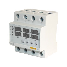Реле напряжения и тока SB-RVA-08 4P 80A UEC