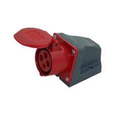 Розетка 114 стаціонарна 3Р+РЕ 16А 380В IP44 UEC