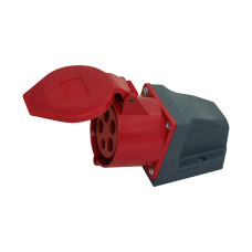 Розетка 125 стаціонарна 3Р+РЕ+N 32А 380В IP44 UEC