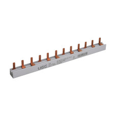Шина з'єднувальна PIN (12 штирів) 3P 63А довжина 22см UEC