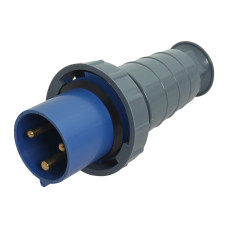 Вилка 033 переносная 2Р+РЭ 63А 220В IP67 UEC