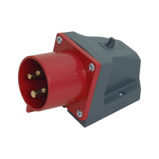 Вилка 524 стационарная 3Р+РЭ 32А 380В IP44 UEC