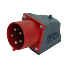 Вилка 525 стационарная 3Р+РЭ+N 32А 380В IP44 UEC