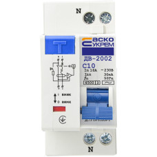 Диференційний вимикач ДВ-2002 10А 30мА  АСКО