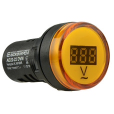 Цифровой измеритель напряжения AD22-22DVM AC 80-500В (желтый)