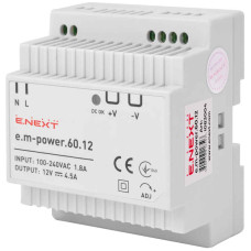 Блок живлення на DIN-рейку e.m-power.60.12 60Вт, DC12В