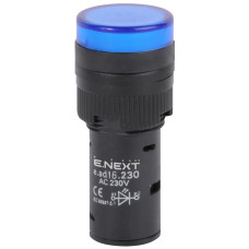 Арматура светосигнальная e.ad16.230.blue Ø16мм 230В АС синяя