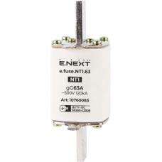 Запобіжник плавкий e.fuse.NT1.63, габарит 1, 63А