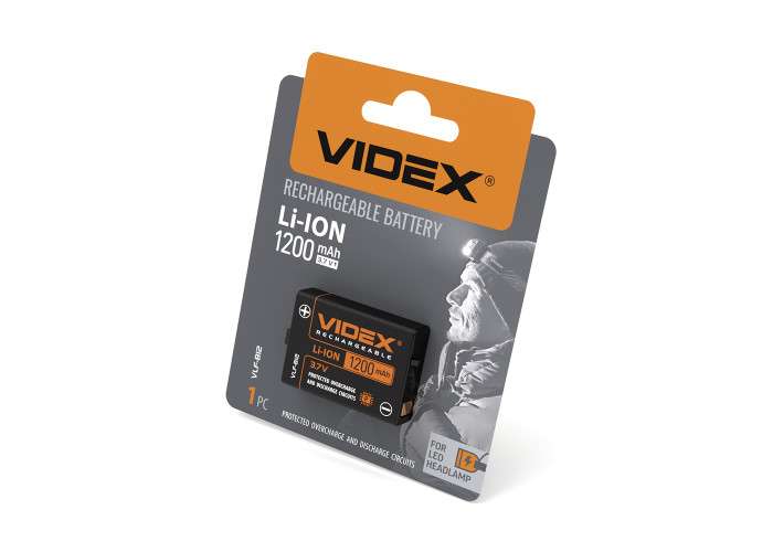 Акумулятор Videx Li-ion VLF-B12 (захист) 1200mAh 1шт BLISTER