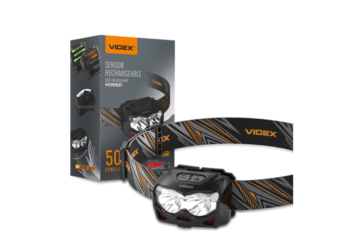 Налобний світлодіодний ліхтарик VIDEX VLF-H055D 500Lm 5000K