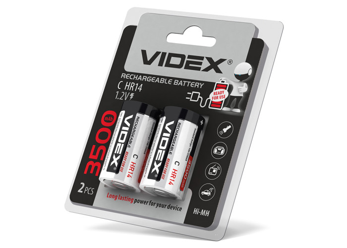 Акумулятори Videx HR14/C 3500mAh double blister/2шт