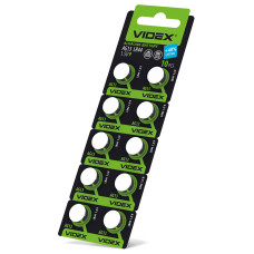 Батарейка часовая Videx AG13/LR44 BLISTER CARD 10 шт