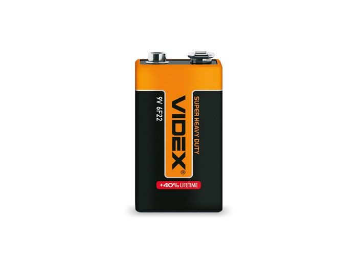 Батарейка солевая Videx 6F22/9V (Крона) 1шт SHRINK