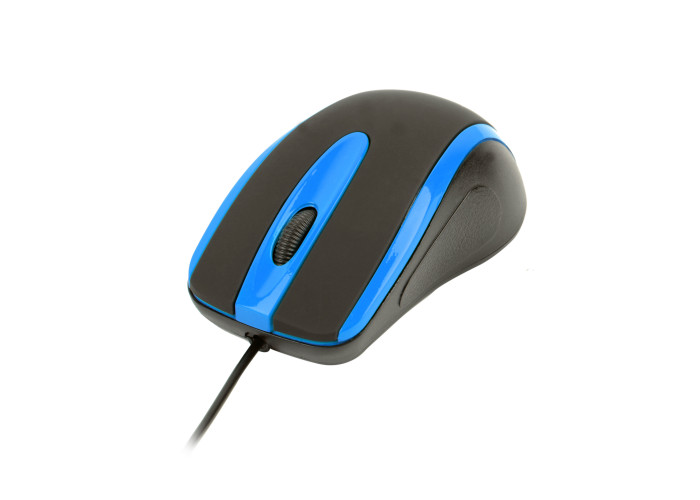 Дротова миша HAVIT HV-MS753 USB Black/Blue (1000 DPI, 3 кл)
