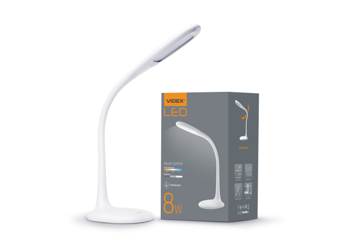 LED лампа настiльна VIDEX TF03W 8W 3000-5500K