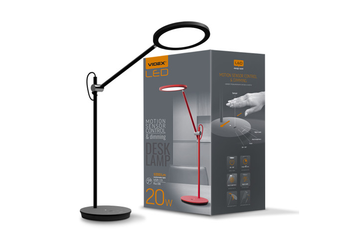 LED лампа настiльна VIDEX VL-TF15B 20W 4100K