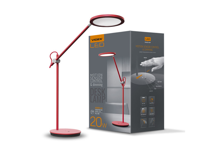 LED лампа настольная VIDEX VL-TF15R 20W 4100K