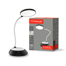 LED лампа настольная с аккумулятором TITANUM TLTF-022B 7W 3000-6500K USB черная