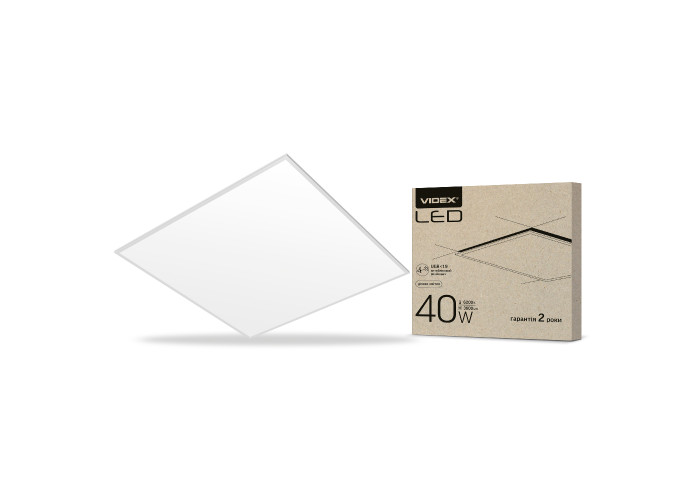 LED панель VIDEX 40W 6200K Антиблікова (UGR<19)