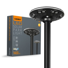 LED светильник автономный парковый IP54 VIDEX 1400Lm Сенсорный