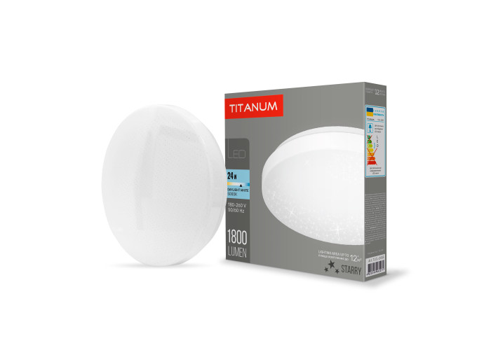 LED світильник настінно-стельовий TITANUM 24W 5000K Зоряне небо