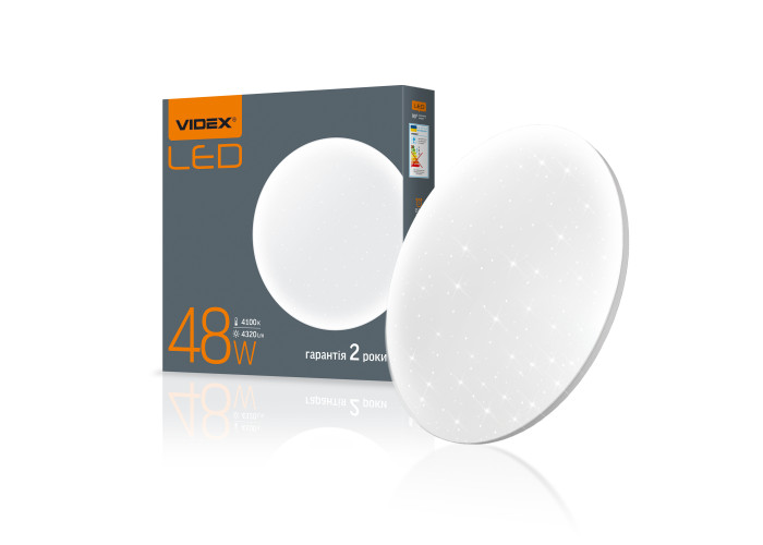 LED світильник настінно-стельовий VIDEX 48W 4100K Зоряне небо