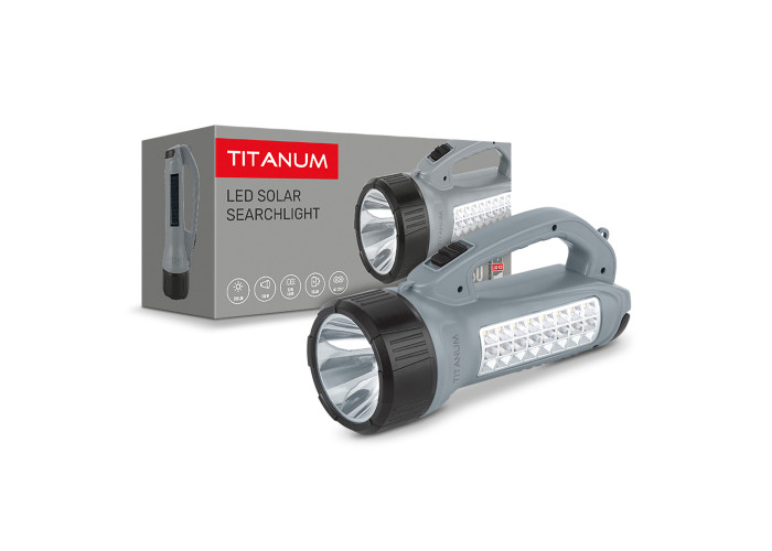 Портативный фонарик с солнечной батареей TITANUM TLF-T09SO