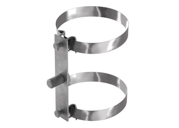 Хомут двойной D300 (StZn/Ni)