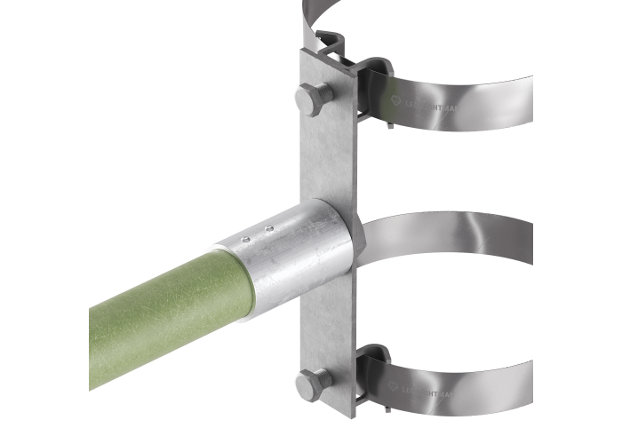 Хомут двойной D300 (StZn/Ni)