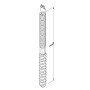 Заколка двухвинтовая с torx М8 L250