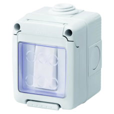 Выключатель в сборе 27 COMBI SYSTEM 1Р 16AX IP55 серый GEWISS