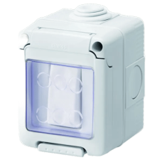 Выключатель проходной в сборе 27 COMBI SYSTEM 1Р 16AX IP55 серый GEWISS