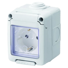 Розетка в сборе 27 COMBI SYSTEM 2P+E 16A IP55 серый GEWISS