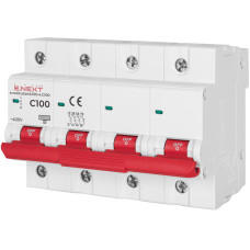 Модульний автоматичний вимикач e.mcb.stand.100.4.C100, 4р, 100А, C, 10кА