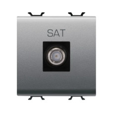 Розетка TV/SAT Chorusmart FEMALE CONN 2M титан GEWISS