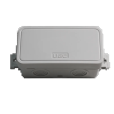 Коробка монтажна для відкритого встановлення без отворів 78х36х34 мм IP54 сіра UEC