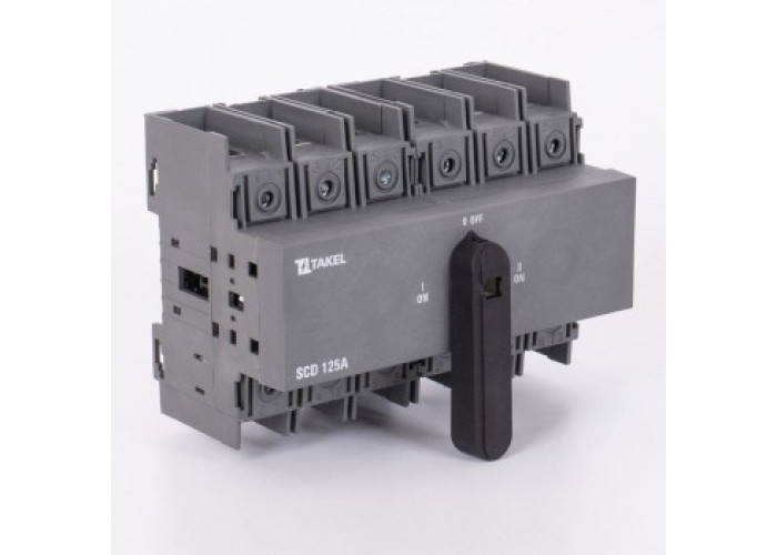 Переключатель нагрузки трехпозиционный SCD 6P 125A TAKEL